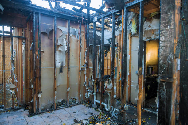 Professional Fire Damage Repair technician working in Brownfields, LA